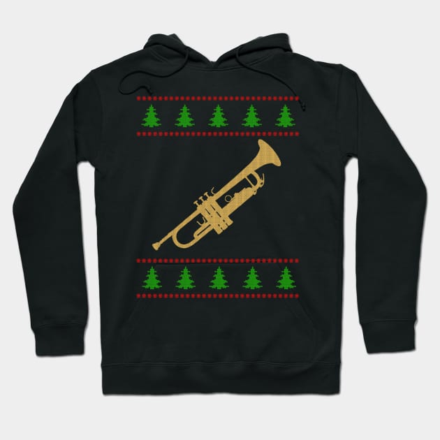 Ugly Christmas - Trumpet Hoodie by Shiva121